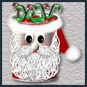 Santa made from a tin can